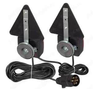 Set lampi / stopuri Magnetice Remorca sau Platforma, 12V, 7,5m Cablu  - imagine 3