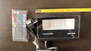 Set 2 proiectoare LED RGB Novostela, 20W, lumina colorata, 2 telecomenzi, IP66, Aluminiu - imagine 2