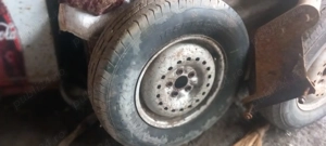 Vand 3 roti pentru dacia papuc 185 14 C și tampoane pentru greutate - imagine 2