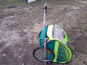 vănd cărucior copii care se atașeazăde bicicleta - imagine 5