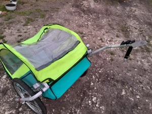 vănd cărucior copii care se atașeazăde bicicleta - imagine 4