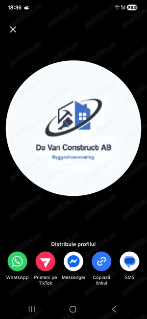 Firma de van construc ab ,angajează 