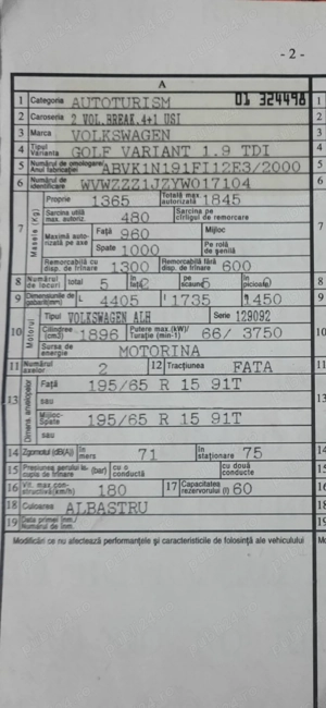 Dezmembrez golf4 1.9 ALH  - imagine 2