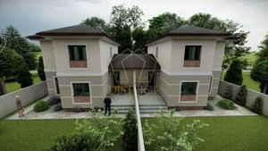 Duplex superb cu 5 camere despărțit prin garaj I Mosnita Noua - imagine 2