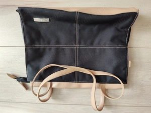 Geantă neagră din material textil, Lamonza, puțin folosită