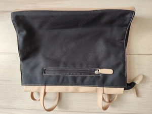 Geantă neagră din material textil, Lamonza, puțin folosită