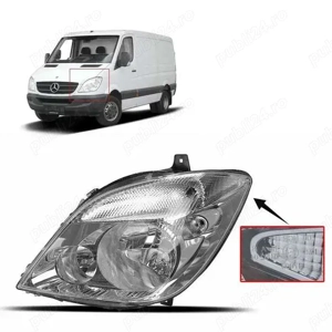Far Faruri Mercedes Sprinter (2007-2013) stanga + dreapta / cu motor Noi, originale - imagine 2