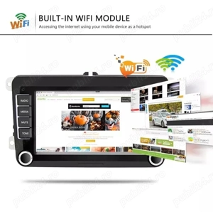 Navigatie Auto Android Vw Golf 5 6 Jetta Passat b6 b7 cc jetta touran - imagine 4