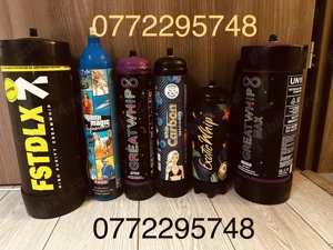 Butelii azot NO2 pentru frisca si petreceri 670g si 2000g