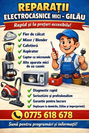 Reparatii electrocasnice mici !