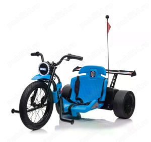 Tricicleta electrica cu functie Drift, Kinderauto BJSX2338, 2x 250W - imagine 2