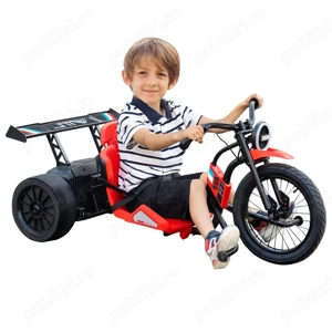 Tricicleta electrica cu functie Drift, Kinderauto BJSX2338, 2x 250W - imagine 5