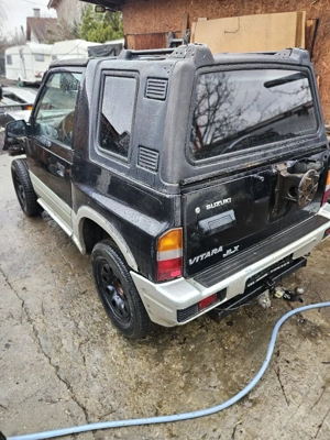 Suzuki Vitara anul 2001 motorizare diesel  1900 Peugeot avariat față și înmatriculat România - imagine 5