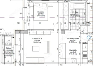 Apartament 42 mp, et 2, încălzire pardoseala, lift, parcare, priveliste, Baciu