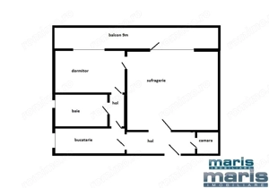 Apartament 2 camere cf 1 Dambul Pietros etaj 4 din 10 - imagine 3