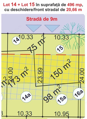 Vând teren intravilan pentru construcții case în Sibiu, str Viile Sibiului.