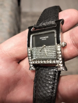 Ceas dama OEM Hermes Negru Heure Double Jeu watch 21x21mm