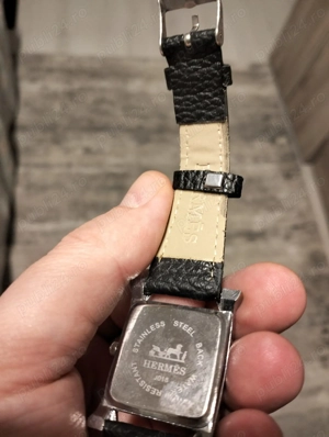 Ceas dama OEM Hermes Negru Heure Double Jeu watch 21x21mm - imagine 2