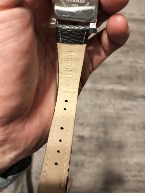 Ceas dama OEM Hermes Negru Heure Double Jeu watch 21x21mm - imagine 3