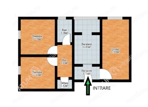 Apartament cu 3 camere decomandate in zona Vasile Aaron Sibiu - imagine 7