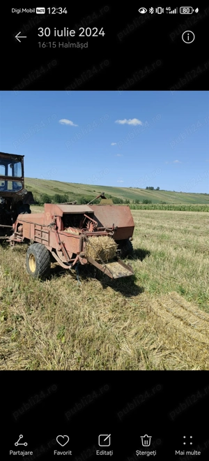 Presa welger ap 41 stare perferta de functionare si coasa deutz-fahr