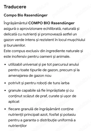 Îngrășământ pentru gazon COMPO sac 20kg - imagine 5