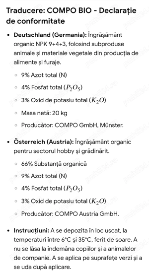 Îngrășământ pentru gazon COMPO sac 20kg - imagine 9