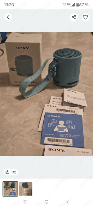 Boxă portabilă SONY XB100-LC bluetooth wireless impecabilă