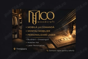 Mobilă la comandă | Montaj mobilier | Personalizare laser   MCO Woodcraft