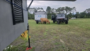 Camper living box, Land Rover defender 130 electric and solar trailer - imagine 3