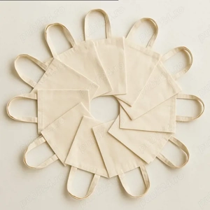 Set 10 Sacose Bumbac Natur, Manere Lungi