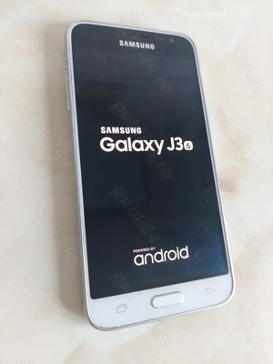 Vând Samsung Galaxy J3 alb, fără probleme, NEcodat [poze reale]