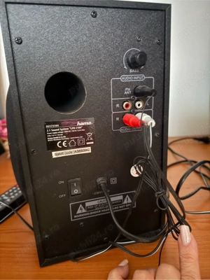 boxe 2.1 hama bluetooth, radio, telecomanda - imagine 4