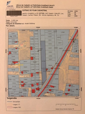 Vand teren intravilan de 5000 mp situat in cartierul Filești, Galați.