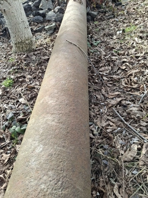 Vand teava metalica 6m pentru podet, 1cm grosime