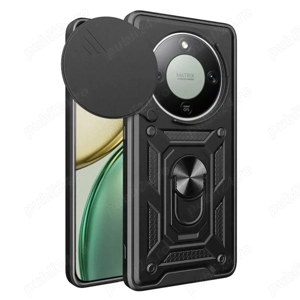 Husa Honor Magic8 Lite protectie camera Techsuit CamShield Series, cu  magnet negru  sigilata