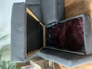 Canapea extensibila, 3 locuri . Marca Ikea. Lungime 2,30 cm Lățime 80 cm .Sezlongul are 1.50cm cu 80 - imagine 5