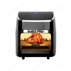 Friteuza cu aer cald Swiss Pro+ 12 litri Air flayer Touch screen cu cuptor deshidrator gratar cu aer - imagine 2