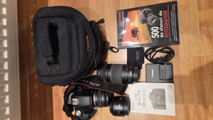 Canon EOS 500D DSRL cu 3 obiective