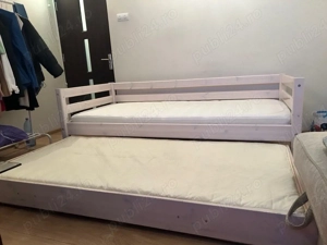 Pat de copii Flexa Classic cu al doilea nivel extensibil 90 200 cm