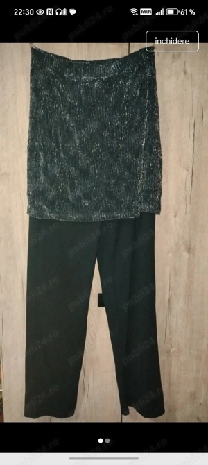 Pantaloni cu fustă aplicată 