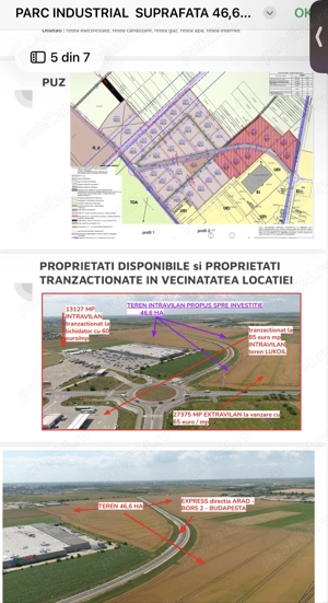 Teren extravilan de vânzare   12 900 mp   Episcopia Oradea   lângă drumul expres Borș II