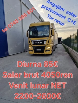 Firmă de Transport angajează șofer categoria C+E