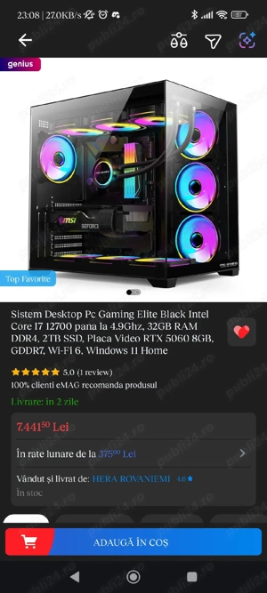 Se vand Calculator GAMING Monitor GAMING