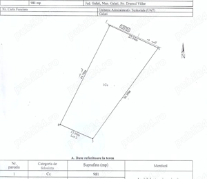 Teren intravilan st 1186 mp  langa dr. de Centura - imagine 8