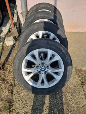 4 cauciucuri de vara 235 55 17 cu jante de aliaj 5x120 de Bmw - imagine 5
