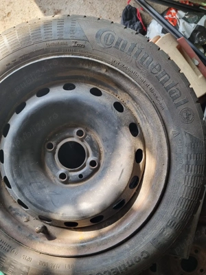 4 cauciucuri de vara 165 65 14 cu jante de tabla 4x100 