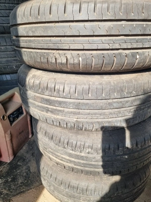 4 cauciucuri de vara 165 65 14 cu jante de tabla 4x100  - imagine 5