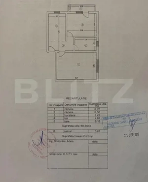 Apartament 2 Camere si Mansarda , Hlincea , 53mp - imagine 9