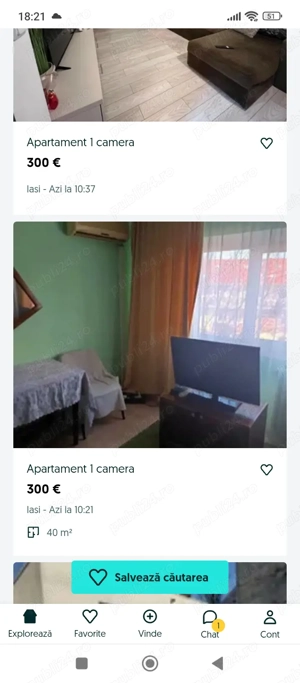 Apartament 1 camera, zona Oancea -Tudor 